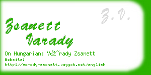 zsanett varady business card